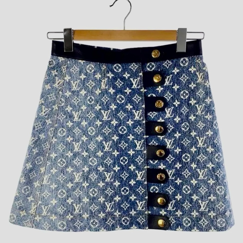 New Louis Vuitton denim Skirt